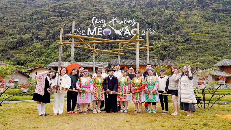 Meo Vac mountain landscape in Ha Giang, Northern Vietnam